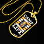 Camper Necklace Camp Life Necklace Stainless Steel or 18k Gold Dog Tag 24" Chain-Express Your Love Gifts