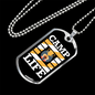 Camper Necklace Camp Life Necklace Stainless Steel or 18k Gold Dog Tag 24" Chain-Express Your Love Gifts