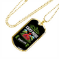 Camper Necklace Camp More Necklace Stainless Steel or 18k Gold Dog Tag 24" Chain-Express Your Love Gifts