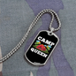 Camper Necklace Camp Queen Tent Necklace Stainless Steel or 18k Gold Dog Tag 24" Chain-Express Your Love Gifts