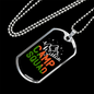Camper Necklace Camp Squad Necklace Stainless Steel or 18k Gold Dog Tag 24" Chain-Express Your Love Gifts