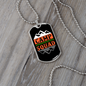 Camper Necklace Camp Squad orange Necklace Stainless Steel or 18k Gold Dog Tag 24" Chain-Express Your Love Gifts