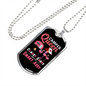 Camper Necklace Camper Queen Classy Necklace Stainless Steel or 18k Gold Dog Tag 24" Chain-Express Your Love Gifts