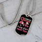 Camper Necklace Camper Queen Classy Necklace Stainless Steel or 18k Gold Dog Tag 24" Chain-Express Your Love Gifts