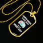 Camper Necklace Camper Queens Classy Necklace Stainless Steel or 18k Gold Dog Tag 24" Chain-Express Your Love Gifts