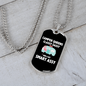 Camper Necklace Camper Queens Classy Necklace Stainless Steel or 18k Gold Dog Tag 24" Chain-Express Your Love Gifts