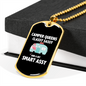 Camper Necklace Camper Queens Classy Necklace Stainless Steel or 18k Gold Dog Tag 24" Chain-Express Your Love Gifts