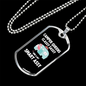 Camper Necklace Camper Queens Classy Necklace Stainless Steel or 18k Gold Dog Tag 24" Chain-Express Your Love Gifts