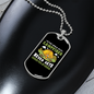 Camper Necklace Campfires Never Gets Old Necklace Stainless Steel or 18k Gold Dog Tag 24" Chain-Express Your Love Gifts