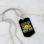 Camper Necklace Campfires Never Gets Old Necklace Stainless Steel or 18k Gold Dog Tag 24" Chain-Express Your Love Gifts
