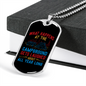 Camper Necklace Campground Gets Laugh Necklace Stainless Steel or 18k Gold Dog Tag 24" Chain-Express Your Love Gifts