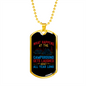 Camper Necklace Campground Gets Laugh Necklace Stainless Steel or 18k Gold Dog Tag 24" Chain-Express Your Love Gifts