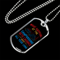 Camper Necklace Campground Gets Laugh Necklace Stainless Steel or 18k Gold Dog Tag 24" Chain-Express Your Love Gifts