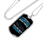 Camper Necklace Camping Advice Necklace Stainless Steel or 18k Gold Dog Tag 24" Chain-Express Your Love Gifts