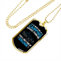 Camper Necklace Camping Advice Necklace Stainless Steel or 18k Gold Dog Tag 24" Chain-Express Your Love Gifts