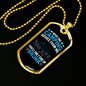 Camper Necklace Camping Advice Necklace Stainless Steel or 18k Gold Dog Tag 24" Chain-Express Your Love Gifts