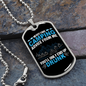 Camper Necklace Camping Advice Necklace Stainless Steel or 18k Gold Dog Tag 24" Chain-Express Your Love Gifts