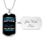 Camper Necklace Camping Advice Necklace Stainless Steel or 18k Gold Dog Tag 24" Chain-Express Your Love Gifts