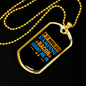 Camper Necklace Camping Bacon Necklace Stainless Steel or 18k Gold Dog Tag 24" Chain-Express Your Love Gifts