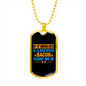 Camper Necklace Camping Bacon Necklace Stainless Steel or 18k Gold Dog Tag 24" Chain-Express Your Love Gifts