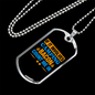 Camper Necklace Camping Bacon Necklace Stainless Steel or 18k Gold Dog Tag 24" Chain-Express Your Love Gifts