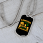 Camper Necklace Camping Beer Awesome Necklace Stainless Steel or 18k Gold Dog Tag 24" Chain-Express Your Love Gifts