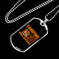 Camper Necklace Camping Beer is Awesome Necklace Stainless Steel or 18k Gold Dog Tag 24" Chain-Express Your Love Gifts