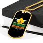 Camper Necklace Camping Buddies Yellow Tent Necklace Stainless Steel or 18k Gold Dog Tag 24" Chain-Express Your Love Gifts