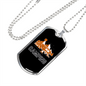 Camper Necklace Camping Camper Necklace Stainless Steel or 18k Gold Dog Tag 24" Chain-Express Your Love Gifts