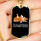 Camper Necklace Camping Camper Necklace Stainless Steel or 18k Gold Dog Tag 24" Chain-Express Your Love Gifts