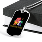 Camper Necklace Camping Crew Penguin Necklace Stainless Steel or 18k Gold Dog Tag 24" Chain-Express Your Love Gifts