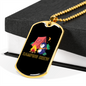 Camper Necklace Camping Crew Penguin Necklace Stainless Steel or 18k Gold Dog Tag 24" Chain-Express Your Love Gifts