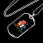 Camper Necklace Camping Crew Penguin Necklace Stainless Steel or 18k Gold Dog Tag 24" Chain-Express Your Love Gifts