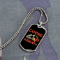 Camper Necklace Camping Crew Red Necklace Stainless Steel or 18k Gold Dog Tag 24" Chain-Express Your Love Gifts