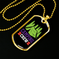 Camper Necklace Camping Crew Tent Necklace Stainless Steel or 18k Gold Dog Tag 24" Chain-Express Your Love Gifts