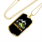 Camper Necklace Camping Crew Yellow Necklace Stainless Steel or 18k Gold Dog Tag 24" Chain-Express Your Love Gifts