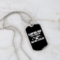 Camper Necklace Camping Dad Like Necklace Stainless Steel or 18k Gold Dog Tag 24" Chain-Express Your Love Gifts