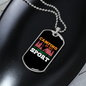 Camper Necklace Camping Favorite Necklace Stainless Steel or 18k Gold Dog Tag 24" Chain-Express Your Love Gifts
