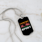 Camper Necklace Camping Favorite Necklace Stainless Steel or 18k Gold Dog Tag 24" Chain-Express Your Love Gifts
