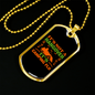 Camper Necklace Camping Flu Necklace Stainless Steel or 18k Gold Dog Tag 24" Chain-Express Your Love Gifts