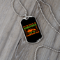 Camper Necklace Camping Flu Necklace Stainless Steel or 18k Gold Dog Tag 24" Chain-Express Your Love Gifts