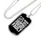 Camper Necklace Camping Friends Fault White Necklace Stainless Steel or 18k Gold Dog Tag 24" Chain-Express Your Love Gifts
