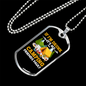 Camper Necklace Camping Friends White Necklace Stainless Steel or 18k Gold Dog Tag 24" Chain-Express Your Love Gifts