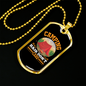 Camper Necklace Camping Hair Don't CAre Tent Necklace Stainless Steel or 18k Gold Dog Tag 24" Chain-Express Your Love Gifts