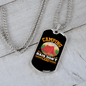 Camper Necklace Camping Hair Don't CAre Tent Necklace Stainless Steel or 18k Gold Dog Tag 24" Chain-Express Your Love Gifts