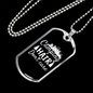 Camper Necklace Camping Hair Don't CAre White Necklace Stainless Steel or 18k Gold Dog Tag 24" Chain-Express Your Love Gifts