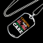 Camper Necklace Camping Hair Necklace Stainless Steel or 18k Gold Dog Tag 24" Chain-Express Your Love Gifts