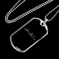 Camper Necklace Camping Heartbeat Necklace Stainless Steel or 18k Gold Dog Tag 24" Chain-Express Your Love Gifts