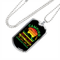 Camper Necklace Camping Homeless Person Necklace Stainless Steel or 18k Gold Dog Tag 24" Chain-Express Your Love Gifts