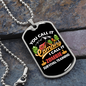 Camper Necklace Camping I Call It Necklace Stainless Steel or 18k Gold Dog Tag 24" Chain-Express Your Love Gifts